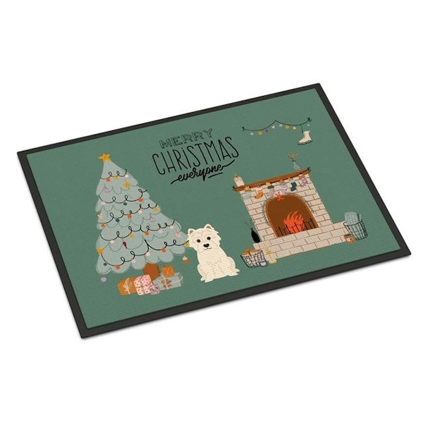 Carolines Treasures CK7605JMAT 24 x 36 in. Westie Christmas Everyone Indoor or Outdoor Mat CK7605JMAT - main